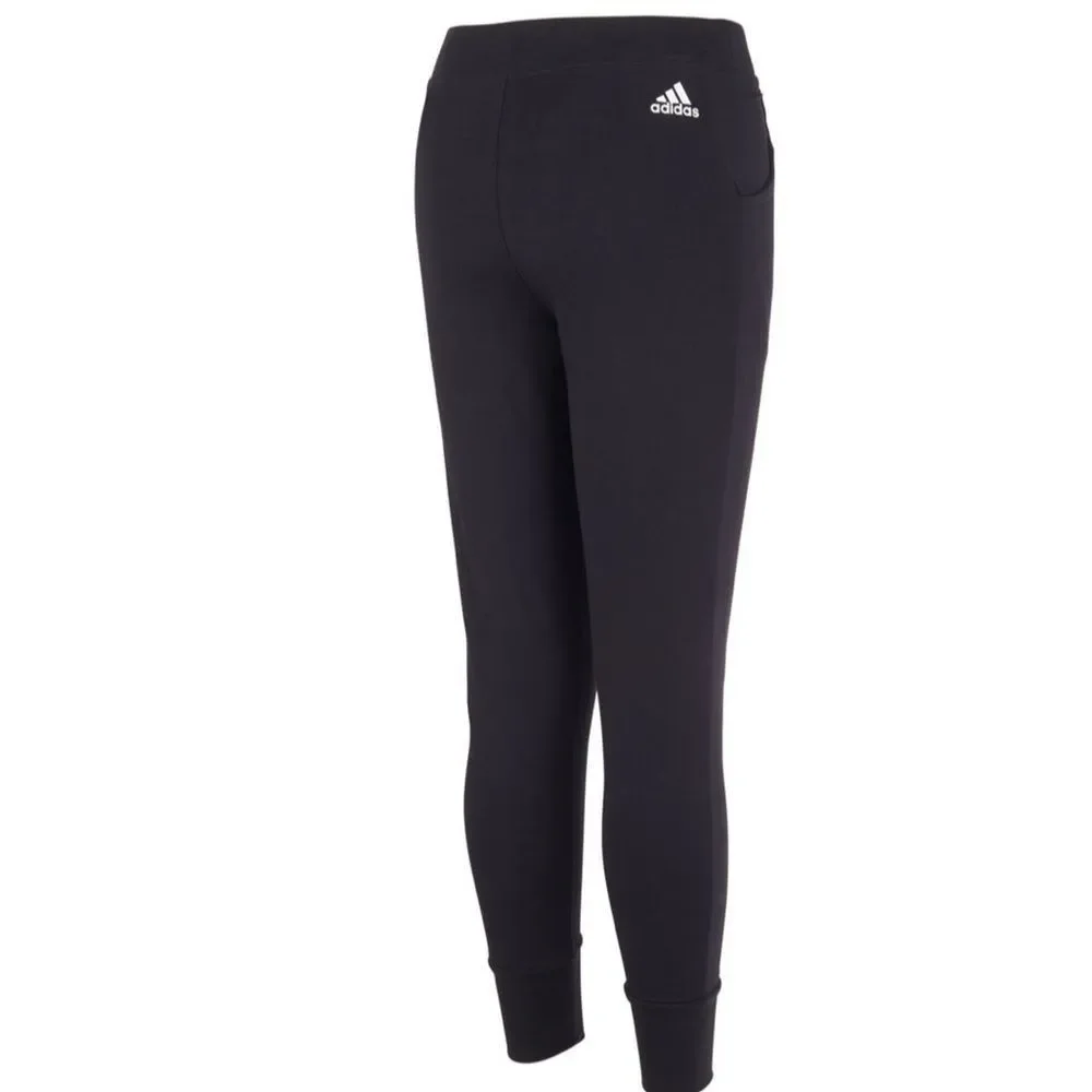 adidas Big Girls Mid Rise Cuffed Jogger Pant